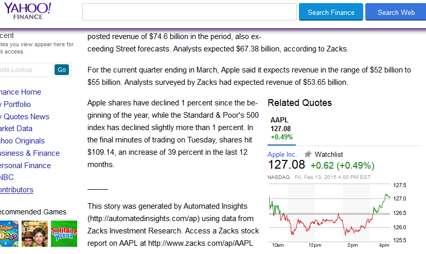 automated insights